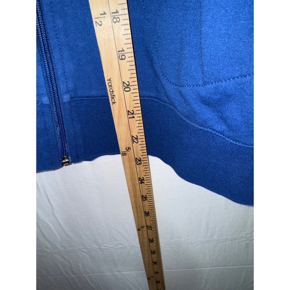 Drapers & Damons Petite‎ Zip Up Jacket Womens Collared Blue Button Pocket P/M - Picture 6 of 7